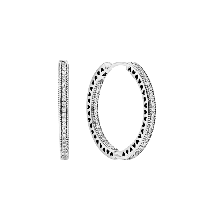 ARETES ARGOLLA CORAZONES CALADOS