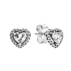 ARETES CORAZÓN CENTELLA CRISTAL