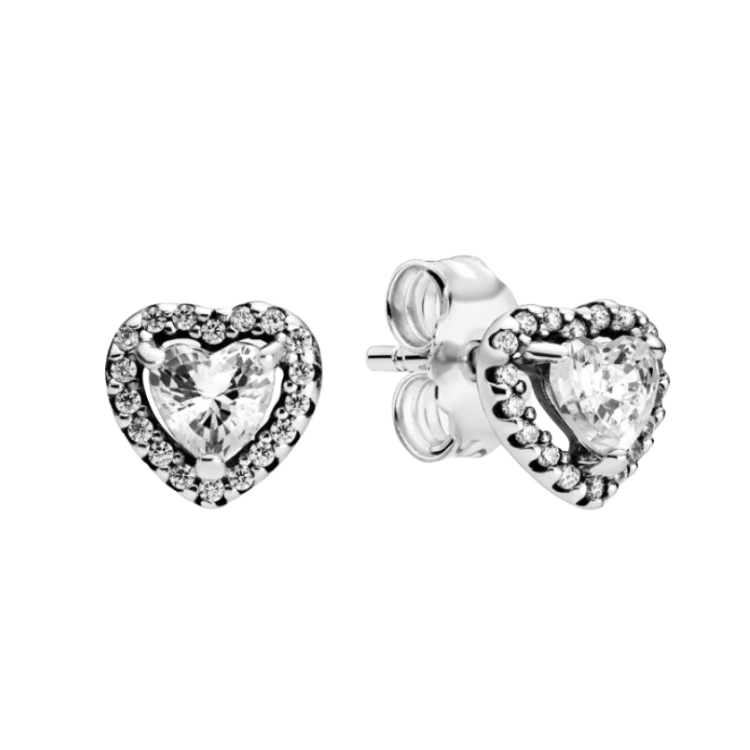 ARETES CORAZÓN CENTELLA CRISTAL