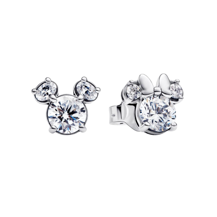 ARETES MINNIE BRILLANTE CON LAZO