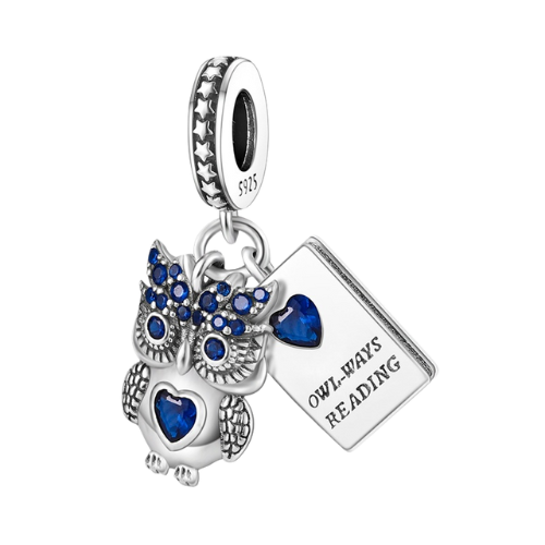 CHARM COLGANTE BÚHO AZUL
