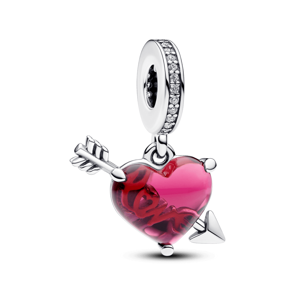 CHARM COLGANTE DE CRISTAL FLECHA