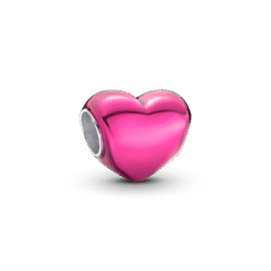 CHARM CORAZON METALICO ROSA